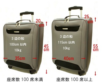 国内線の機内持ち込みサイズが変更されました。 | 京都の吉田カバン ...