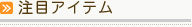 注目アイテム